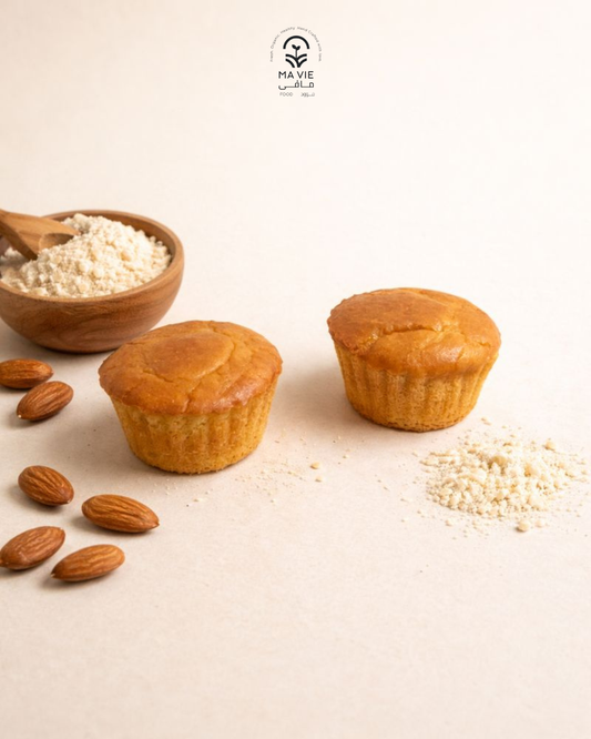 كب كيك فانيليا جلوتين فري (قطعتين)