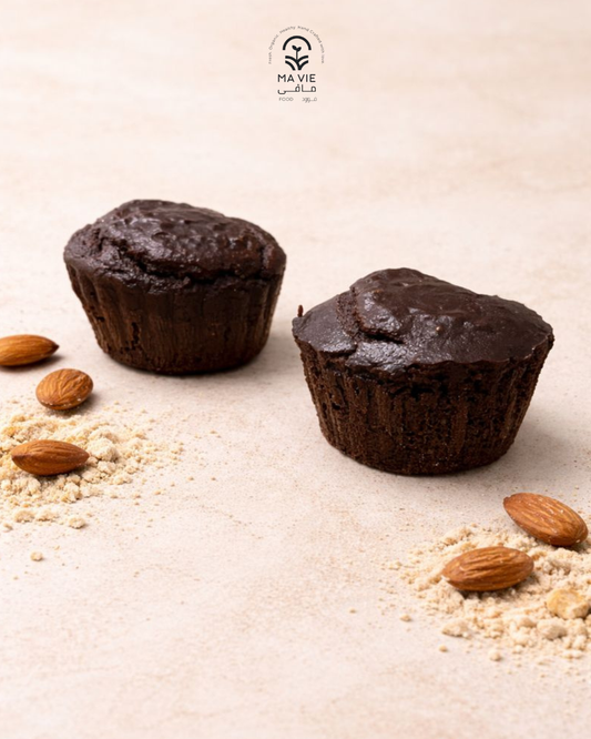 كب كيك شوكولاته جلوتين فري (قطعتين)