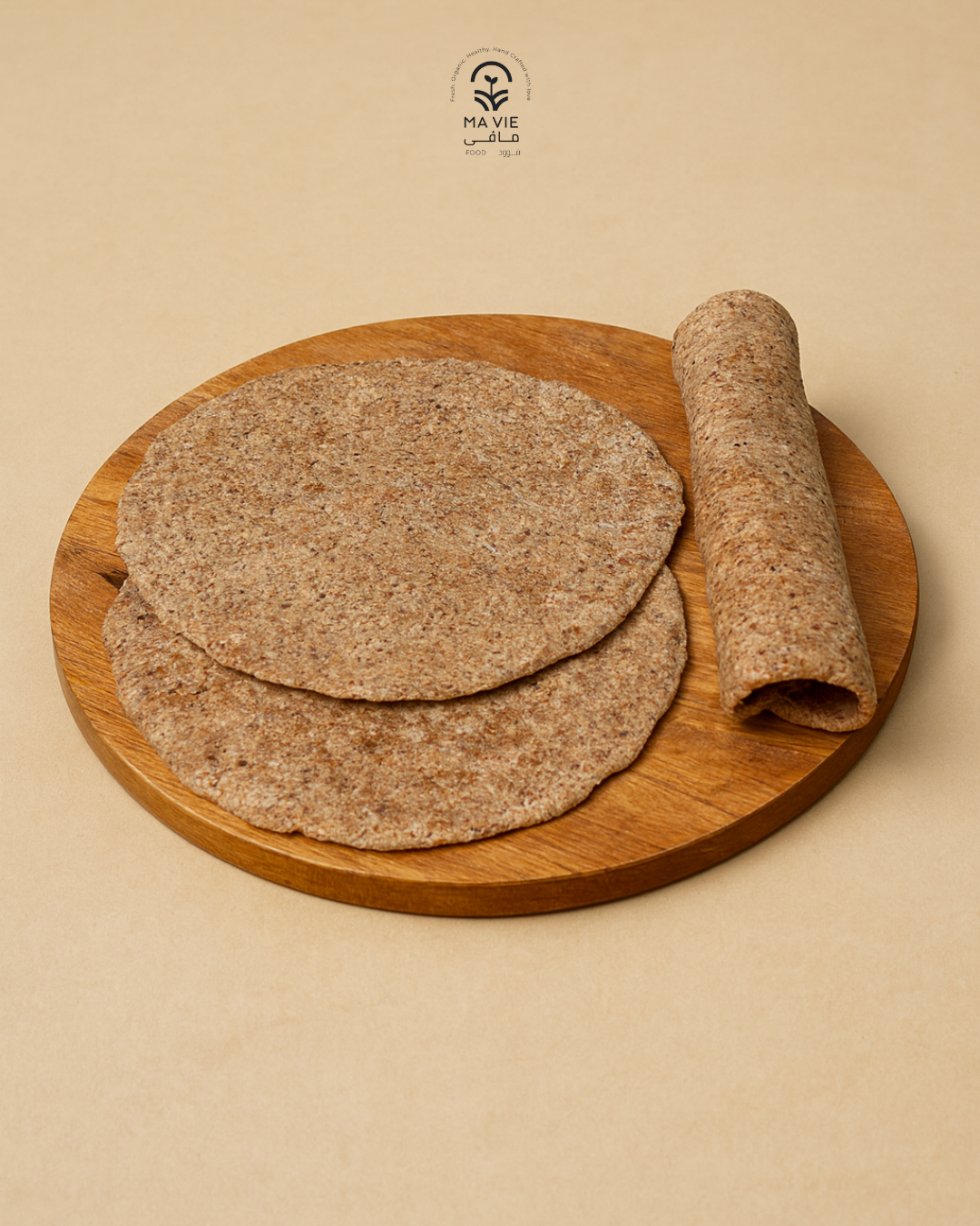 خبر تورتيلا بدقيق اللوز جلوتين فري ٣ رغيف