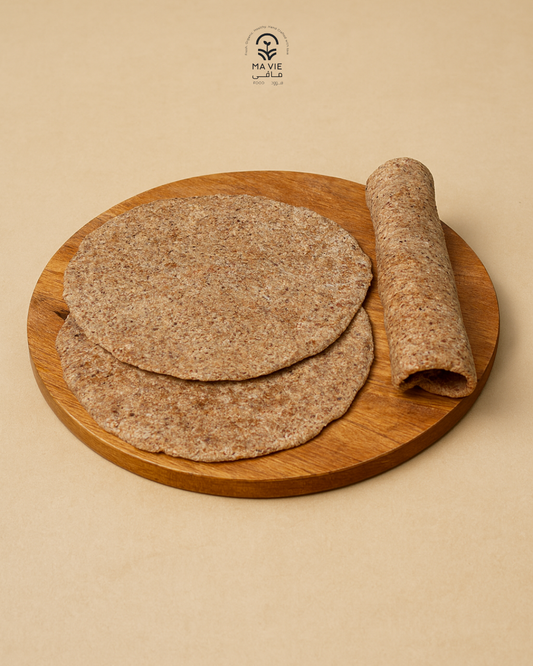 خبر تورتيلا بدقيق اللوز جلوتين فري ٣ رغيف