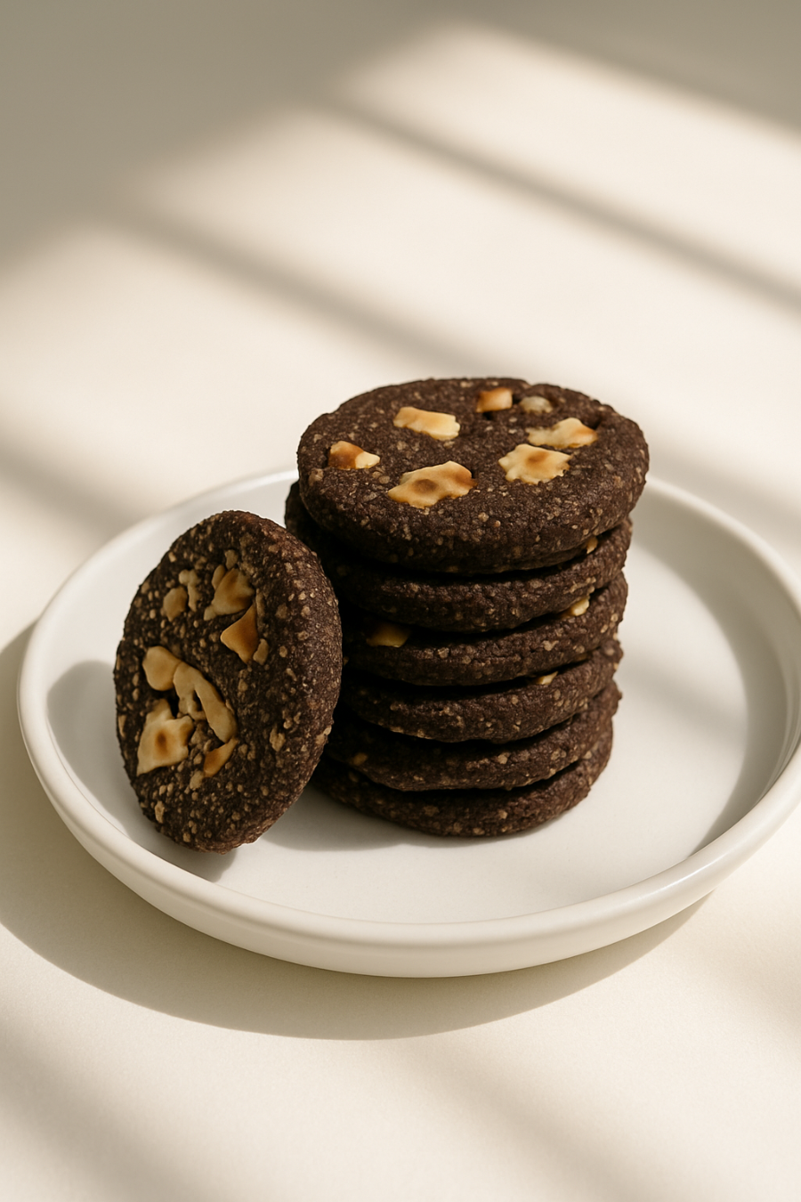 كوكيز شوكولاتة بالبندق و عين الجمل جلوتين فري