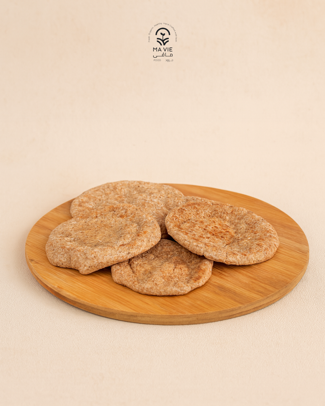 ( ١٧٠ جم)عيش بلدى جلوتين فرى بدقيق اللوز - طري (٥ رغيف)