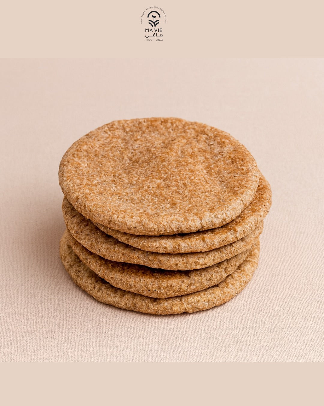 ( ١٧٠ جم)عيش بلدى جلوتين فرى بدقيق اللوز - طري (٥ رغيف)